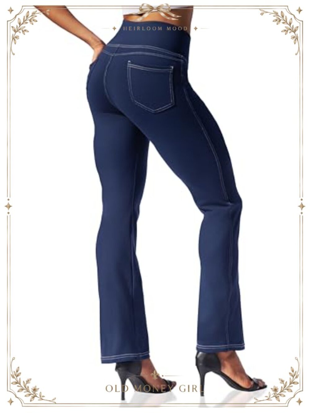 Women's Yoga Pants Bootcut Flare Leggings High Waist Tummy Control 4 Pockets